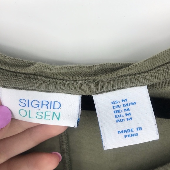 Sigrid Olsen 3/4 Sleeve Top - Picture 5 of 9